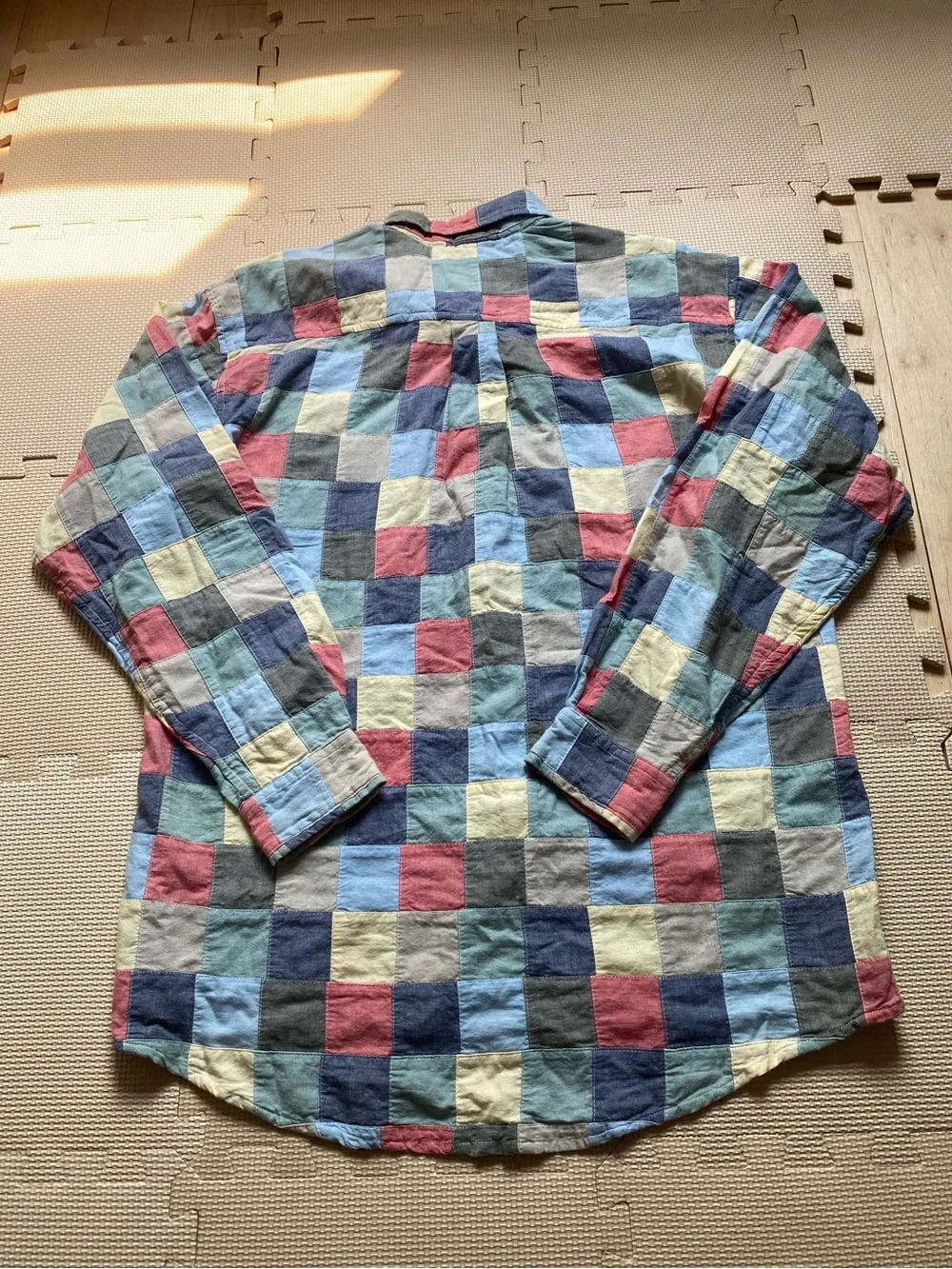 Jcrew Vintage Multicolor Patchwork Button-Down Shirt Size S
